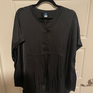 Old Navy Black Button-Up Shirt
